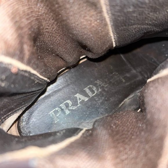Prada Brown Leather Chelsea Boots - Picture 4 of 6
